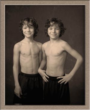 Portrait Photography of Twin Boys